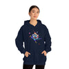 Chill Stitch – Peace Sign Color Splat - Unisex Hooded Hoodie Sweatshirt – Embrace Your Vibe