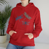 Dragonfly Mandala Sweatshirt | Nature Boho | Unisex Hooded Hoodie Sweatshirt