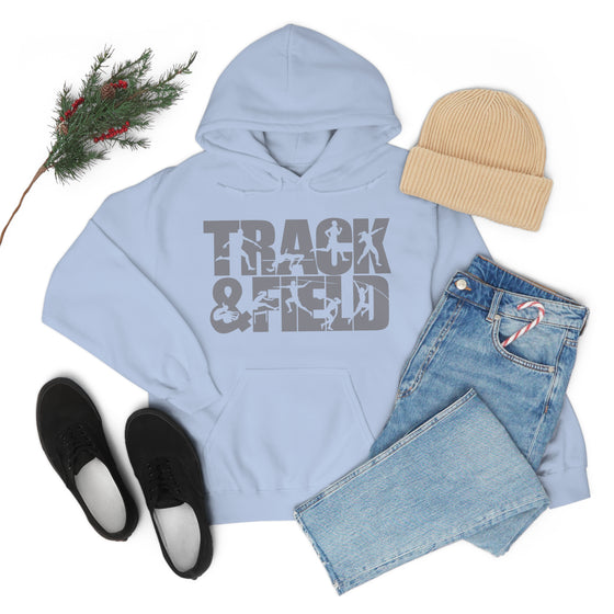 Chill Stitch – Track & Field Sport - Unisex Hooded Hoodie Sweatshirt – Embrace Your Vibe