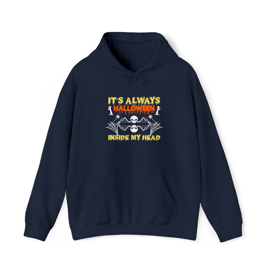 Halloween Sweatshirt | Always Halloween Inside My Head | Unisex Hooded Hoodie Sweatshirt