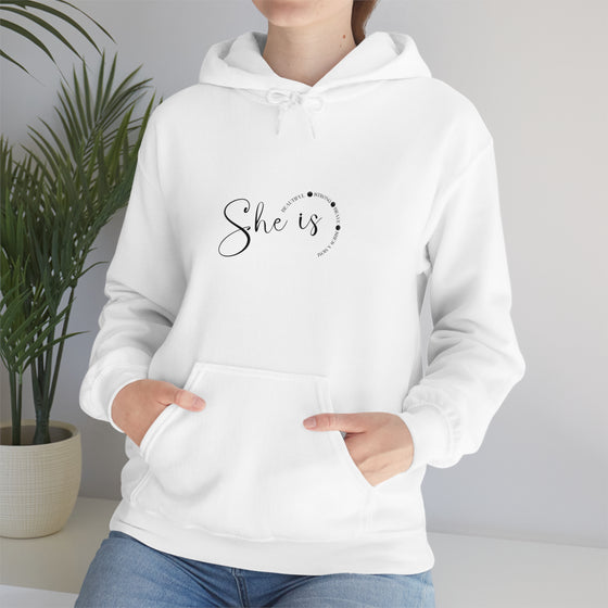 Chill Stitch – She Is Mom - Unisex Hooded Hoodie Sweatshirt – Embrace Your Vibe