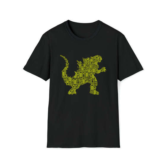 Godzilla Kaiju Japanese Shirt | Abstract Unisex Soft Style Tee T-Shirt