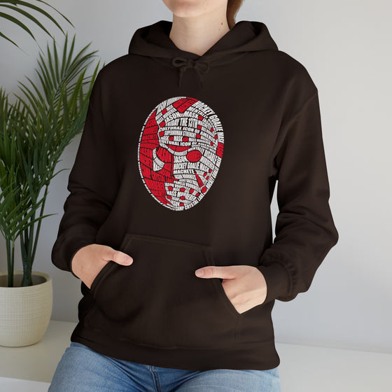Jason  Friday  Halloween | Unisex Hooded Hoodie Sweatshirt | Embrace Your Vibe | Calligram Word Design