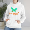 Chill Stitch – Free Spirit Butterfly - Unisex Hooded Hoodie Sweatshirt – Embrace Your Vibe