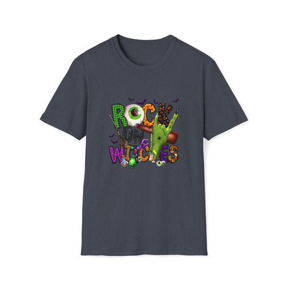 Halloween Shirt | Rock On Witches | Unisex Soft Style Tee T-Shirt