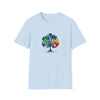 Yoga Shirt | Watercolor Tree of Life V3 Vibrant Colorful Life | Unisex Soft style Tee T-Shirt