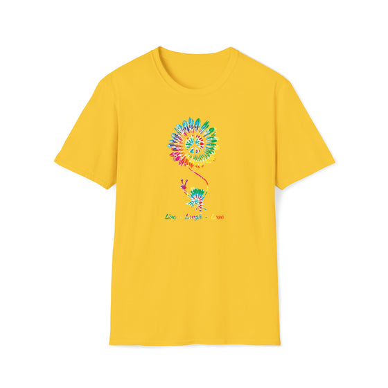 Hippie Shirt | Earth Peace Designs |  Peace Love Frog  | Unisex Soft Style T-Shirt