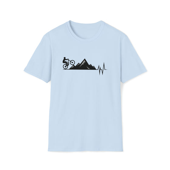 Bike Shirt | MTB Mountain Bike Heartbeat Mountain Biking | Unisex Soft style T-Shirt