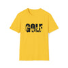 Golf Golfing Sporting Shirt | Athlete Silhouettes | Unisex Soft Style T-Shirt