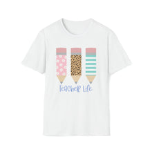  Teacher Life Shirt | Teaching Pencils School | Unisex Soft Style Tee T-Shirt