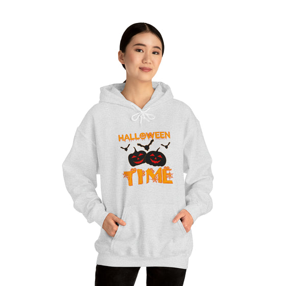 Halloween Sweatshirt | Pumpkin Time | Unisex Hooded Hoodie Sweatshirt | Embrace Your Vibe