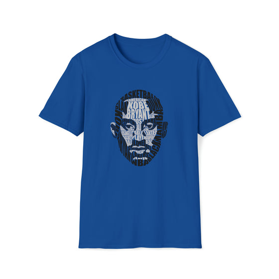 Kobe Bryan Basketball | Unisex Soft Style Tee T-Shirt | Embrace Your Vibe | Calligram Word Design