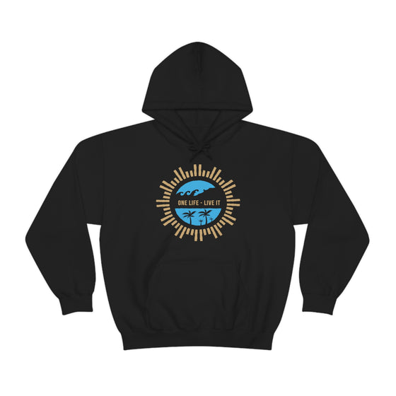 Chill Stitch – One Life Live It Spoke - Unisex Hooded Hoodie Sweatshirt – Embrace Your Vibe