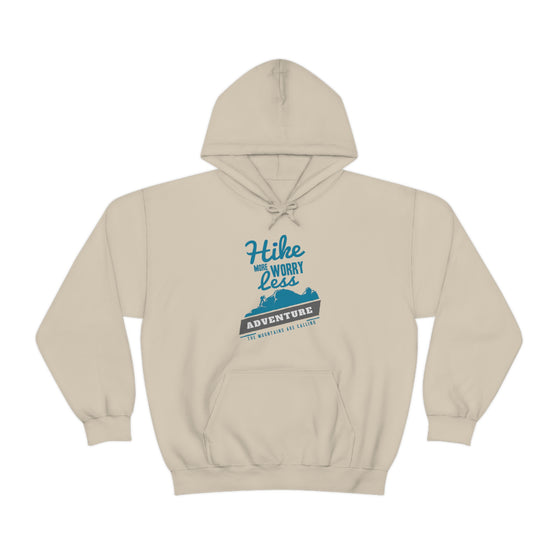 Chill Stitch – Hike More Worry Less - Unisex Hooded Hoodie Sweatshirt – Embrace Your Vibe
