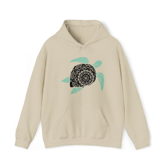 Mandala Sea Turtle Sweatshirt | Unisex Hooded Hoodie Sweatshirt