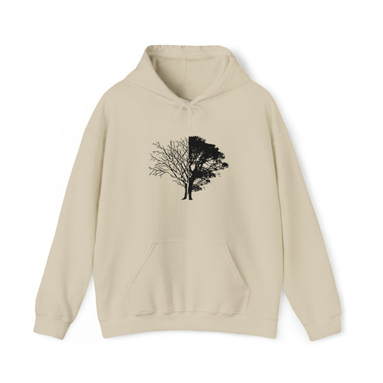 Tree Life Sweatshirt | Life And Death Tree | Abstract Unisex Hooded Hoodie Sweatshirt