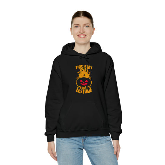 Halloween Sweatshirt | This Is My Scary Nurse Costume | Unisex Hooded Hoodie Sweatshirt