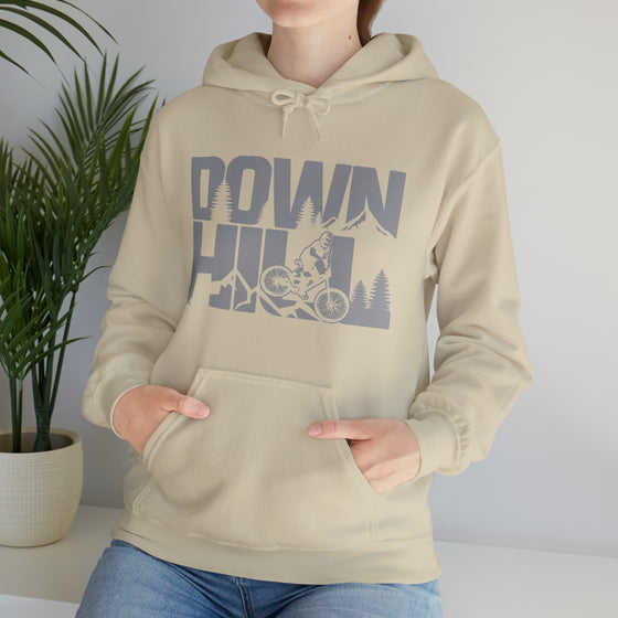 Bike Shirt | MTB Mountain Bike Biking Down Hill | Unisex Hooded Hoodie Sweatshirt