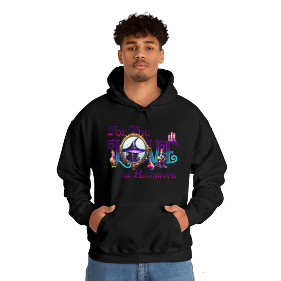 Halloween Sweatshirt |For The Love Of Halloween | Unisex Hooded Hoodie Sweatshirt