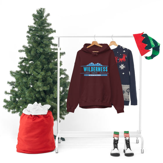 Chill Stitch – Wilderness Road Less Traveled - Unisex Hooded Hoodie Sweatshirt – Embrace Your Vibe
