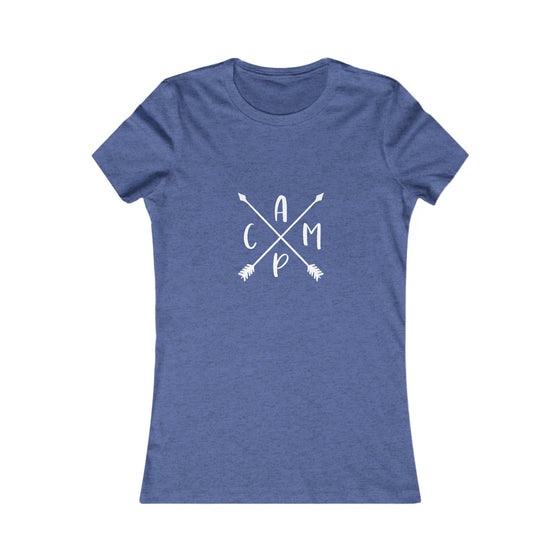 Camp Arrows Logo Camping | Women’s Bella Canvas |  Soft Style Tee T-Shirt | Chill Stitch Clothing