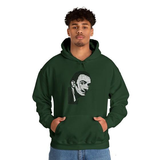 Salvador Dali Artist | Unisex Hooded Hoodie Sweatshirt  | Calligram Word Design
