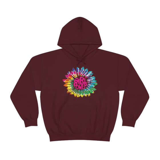 Chill Stitch – Girl Power Tie-Dye - Unisex Hooded Hoodie Sweatshirt – Embrace Your Vibe