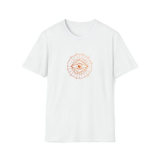 Abstract Shapes V34 All Seeing Eye Mystical Egyptian | Unisex Soft Style Tee T-Shirt | Embrace Your Vibe