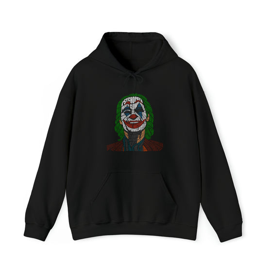 Joker | Unisex Hooded Hoodie Sweatshirt | Embrace Your Vibe | Calligram Word Design