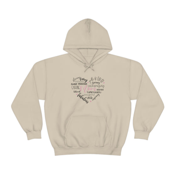 Chill Stitch – Mom Heart Descriptions - Unisex Hooded Hoodie Sweatshirt – Embrace Your Vibe