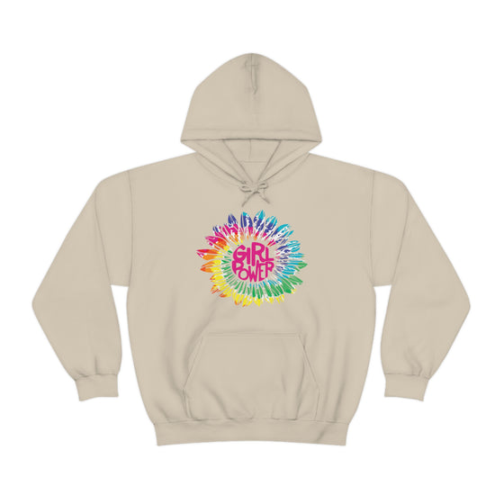 Chill Stitch – Girl Power Tie-Dye - Unisex Hooded Hoodie Sweatshirt – Embrace Your Vibe