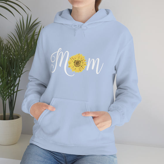 Chill Stitch – Mom Sunflower - Unisex Hooded Hoodie Sweatshirt – Embrace Your Vibe