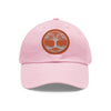 Tree Life Hat | Tree of Life Design Circle Leather Patch Baseball Cap