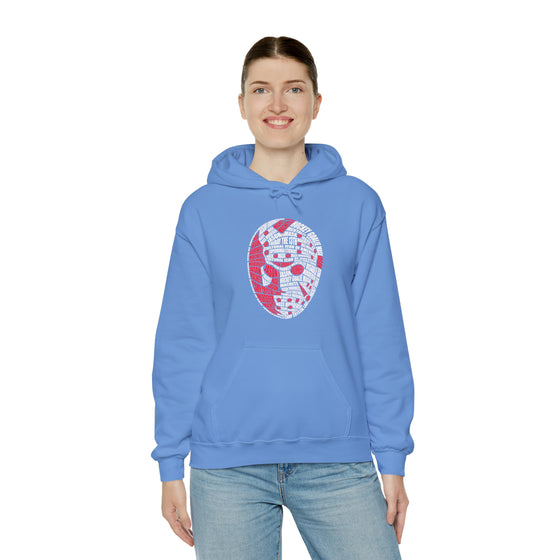 Jason  Friday  Halloween | Unisex Hooded Hoodie Sweatshirt | Embrace Your Vibe | Calligram Word Design