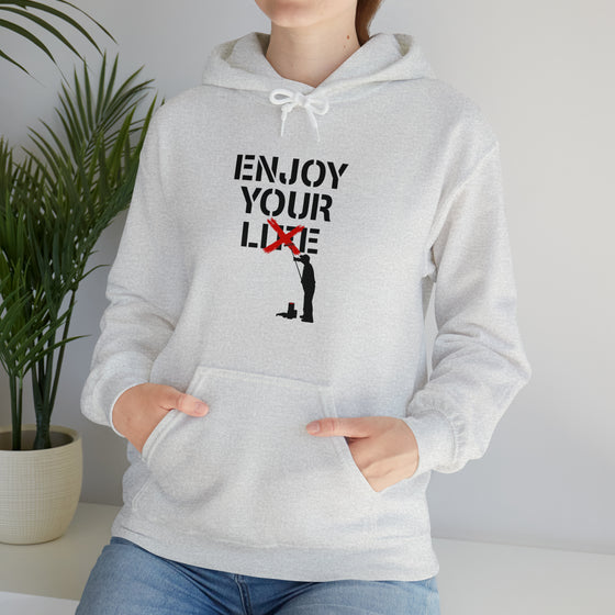 Enjoy Your Lie Life Sweatshirt | Abstract Unisex Hooded Hoodie Sweatshirt