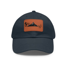  Bike Hat | MTB Mountain Bike Heartbeat Leather Patch Baseball Cap