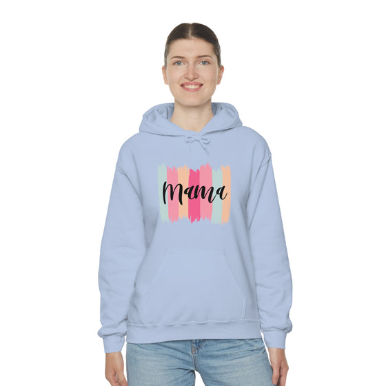 Chill Stitch – Paint Strokes Mama - Unisex Hooded Hoodie Sweatshirt – Embrace Your Vibe