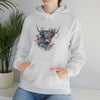 Sweatshirt | Highland Cow Watercolor V3 Western | Unisex Hooded Hoodie Sweatshirt