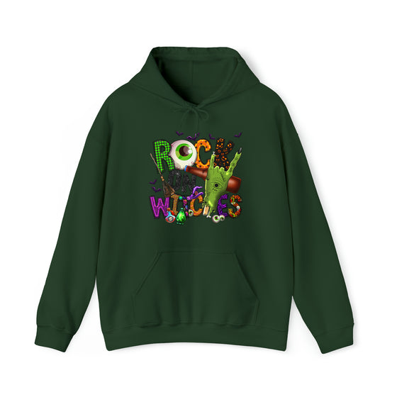 Halloween Sweatshirt | Rock On Witches | Unisex Hooded Hoodie Sweatshirt