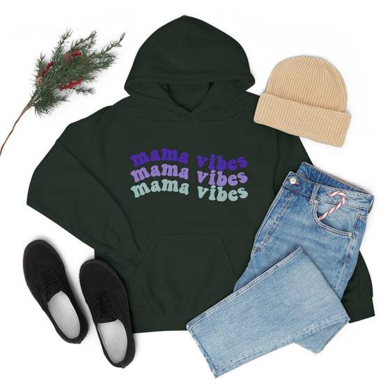 Chill Stitch – Mama Wave Vibes - Unisex Hooded Hoodie Sweatshirt – Embrace Your Vibe