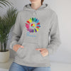 Chill Stitch – Sunflower Rainbow Peace - Unisex Hooded Hoodie Sweatshirt – Embrace Your Vibe