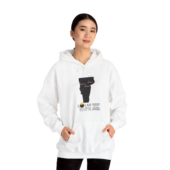 VERMONT Total Solar Eclipses April 8  2024  Total Eclipse | Unisex Hooded Hoodie Sweatshirt | Embrace Your Vibe | Astronomy