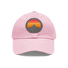 Bike Hat | MTB Mountain Riding Design Circle Leather Patch Baseball Cap