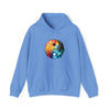 Yoga Sweatshirt | Yin Yang Sign V4 Watercolor | Unisex Hooded Hoodie Sweatshirt