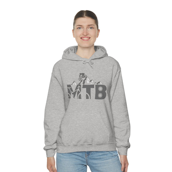 Chill Stitch – MTB Mountain Bike Mountains - Unisex Hooded Hoodie Sweatshirt – Embrace Your Vibe