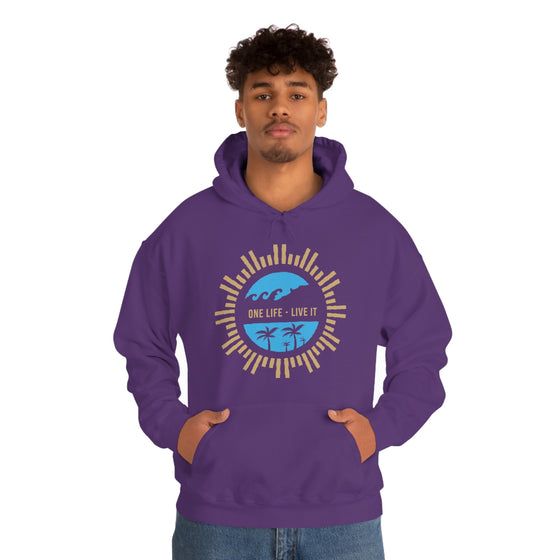 Chill Stitch – One Life Live It Spoke - Unisex Hooded Hoodie Sweatshirt – Embrace Your Vibe