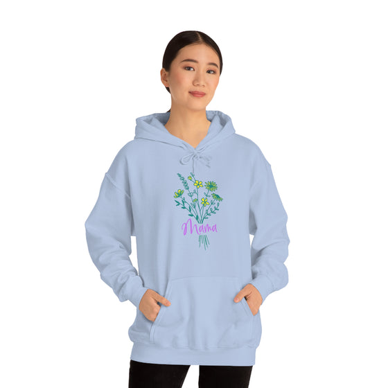 Chill Stitch – Wildflower Bouquet Mama - Unisex Hooded Hoodie Sweatshirt – Embrace Your Vibe