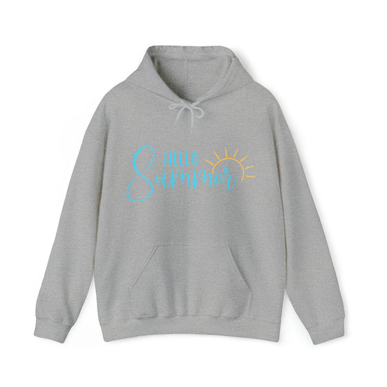 Summer Hoodie | Hello Summer | Unisex Hooded Hoodie Sweatshirt