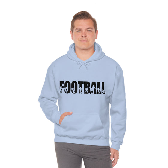 Chill Stitch – Football Sport - Unisex Hooded Hoodie Sweatshirt – Embrace Your Vibe