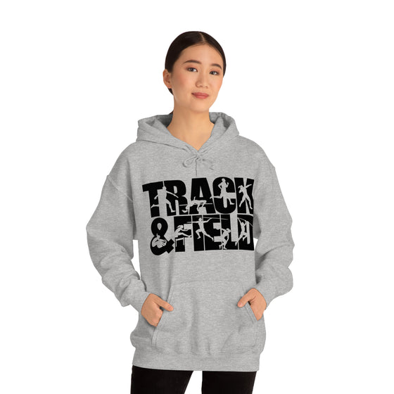 Chill Stitch – Track & Field Sport - Unisex Hooded Hoodie Sweatshirt – Embrace Your Vibe